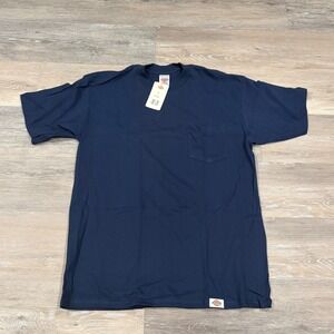 Dickies Mens XL Navy Blue Short Sleeve Pocket T-Shirt NWT